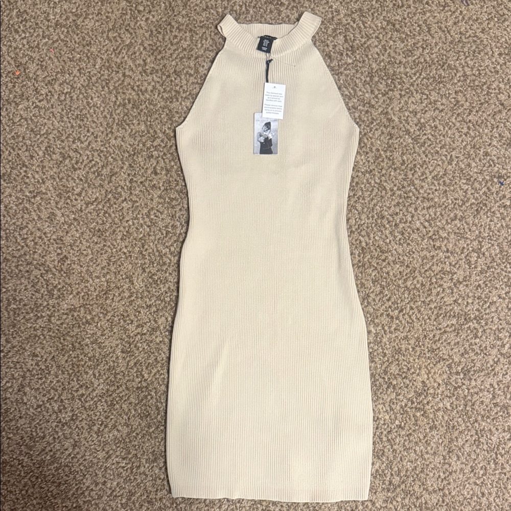 Brand New Beige BodyCon Dress Size Medium
